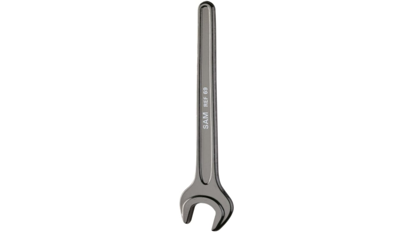 SAM Single Ended Open Spanner, 11mm, Metric, 111 mm Overall, No