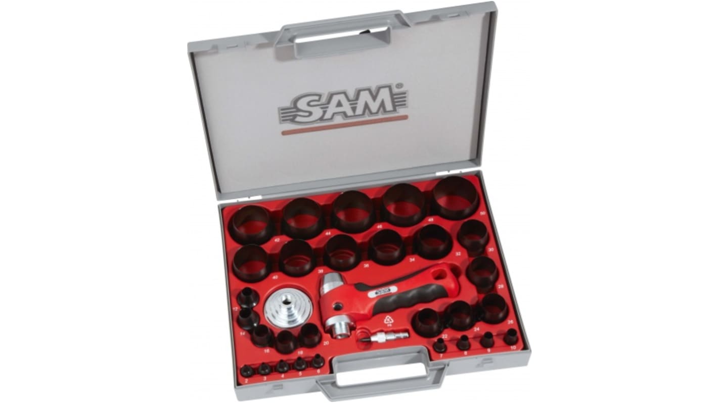 SAM , 32 Piece Punch Kit With Joint Cutter Twining, Punches