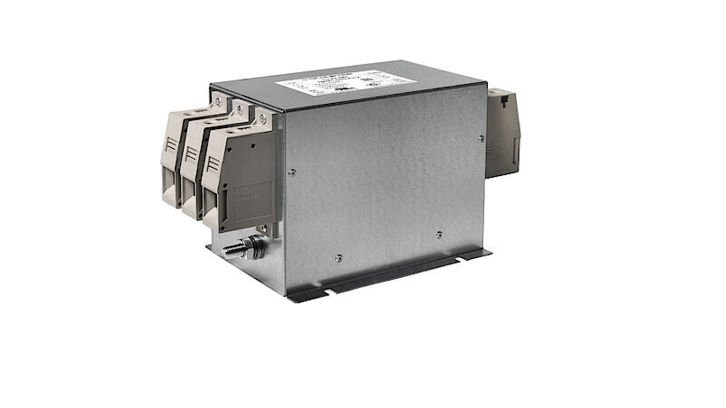 3123491 Schurter EMIフィルタ,電源ラインフィルタ,ノイズフィルタ 三相 50A シャーシーマウント RS