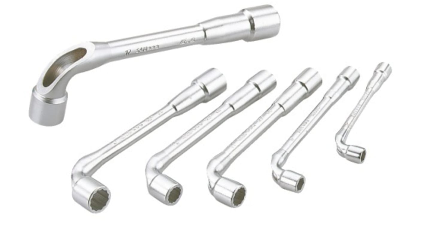 93SDJ6 SAM Hex Tubular Box Spanner Set, 6 Pieces, 7 → 17 mm Tip RS