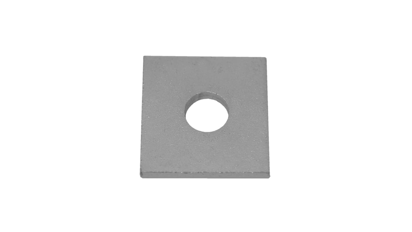 Support de fixation Acier inoxydable Carré, 1 trou de diamètre 8mm, M8 x 40 x 3mm