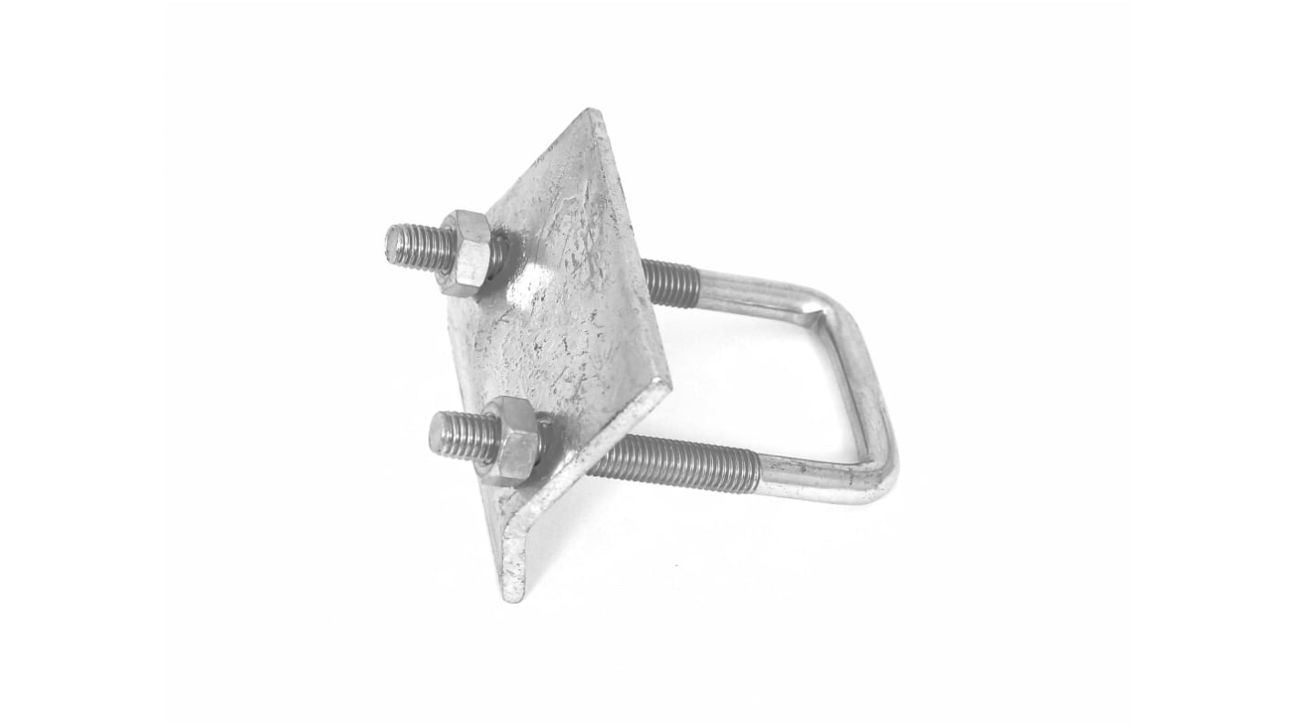 RS PRO Hot Galvanised Steel Beam Clamp, Fits Channel Size 21 x 41mm