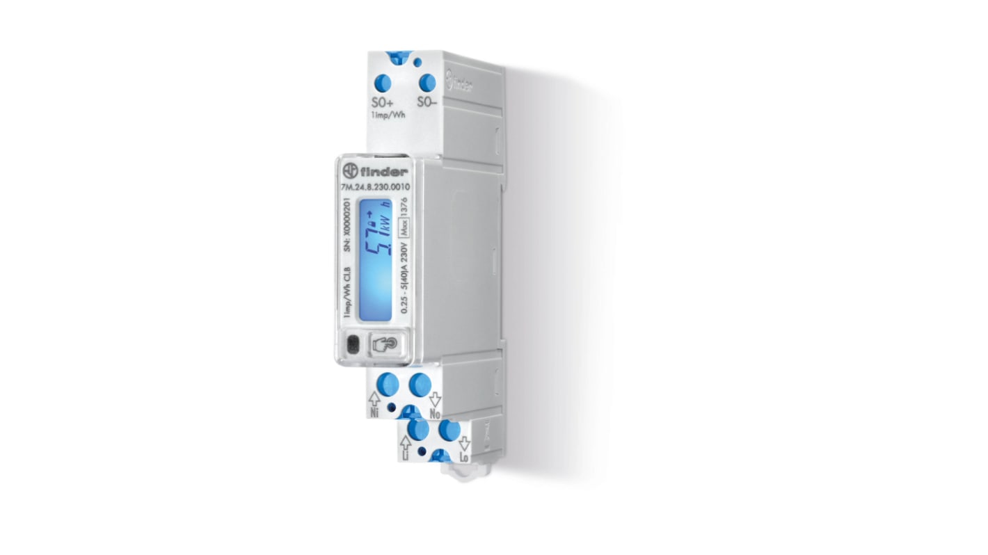 Finder 1 Phase LCD Energy Meter