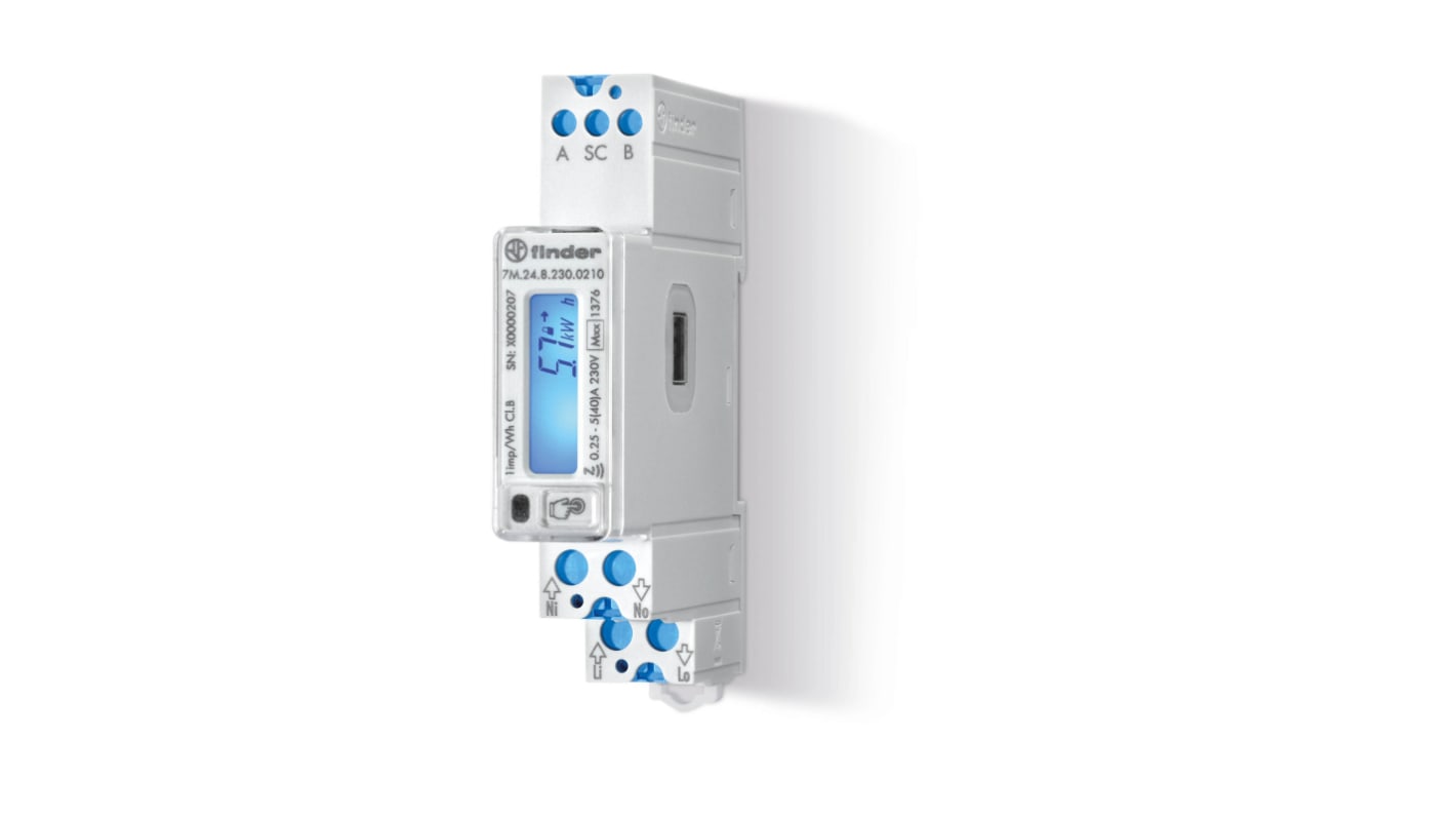 Finder 1 Phase LCD Energy Meter