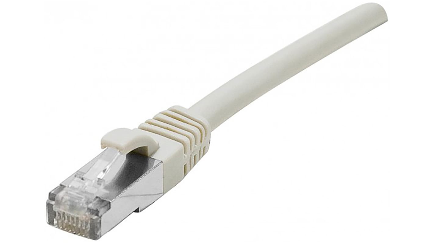 Dexlan Cat6a Male RJ45 to Male RJ45 Ethernet Cable, S/FTP, Grey LSZH Sheath, 300mm