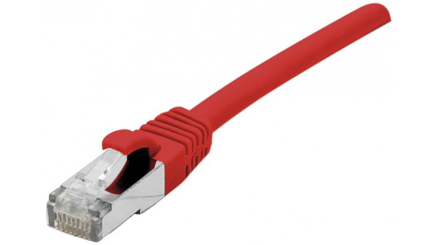 Cable Ethernet Cat6a S/FTP Dexlan de color Rojo, long. 2m