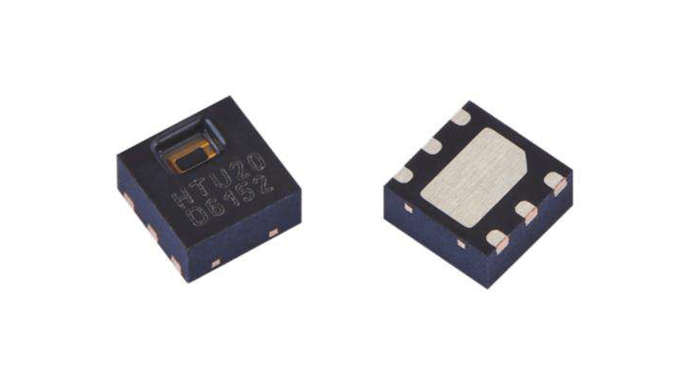 TE Connectivity Temperature & Humidity Sensor, Digital Output, Surface Mount, I2C, ±5%, 6 Pins