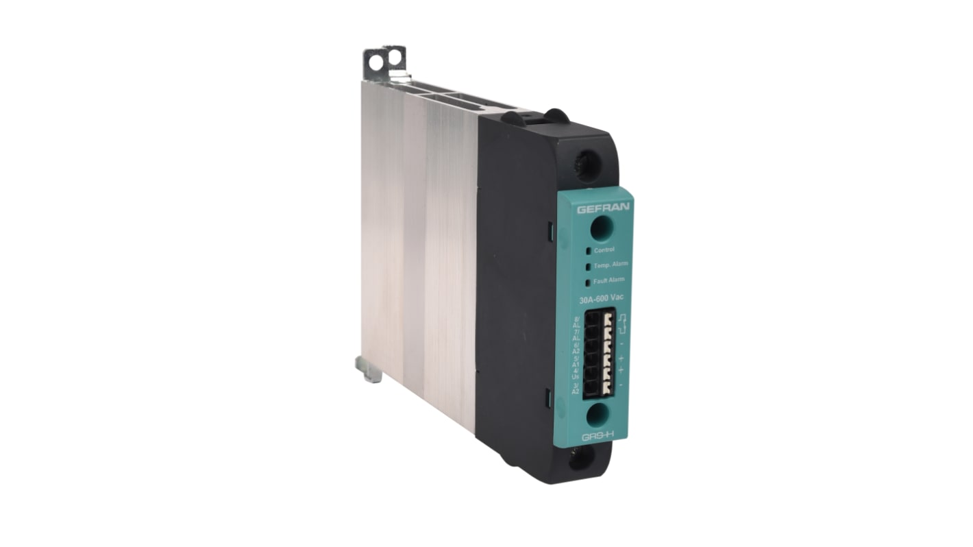 Gefran GRS-H Series Solid State Relay, 30 A Load, DIN Rail Mount, 480 V ac Load