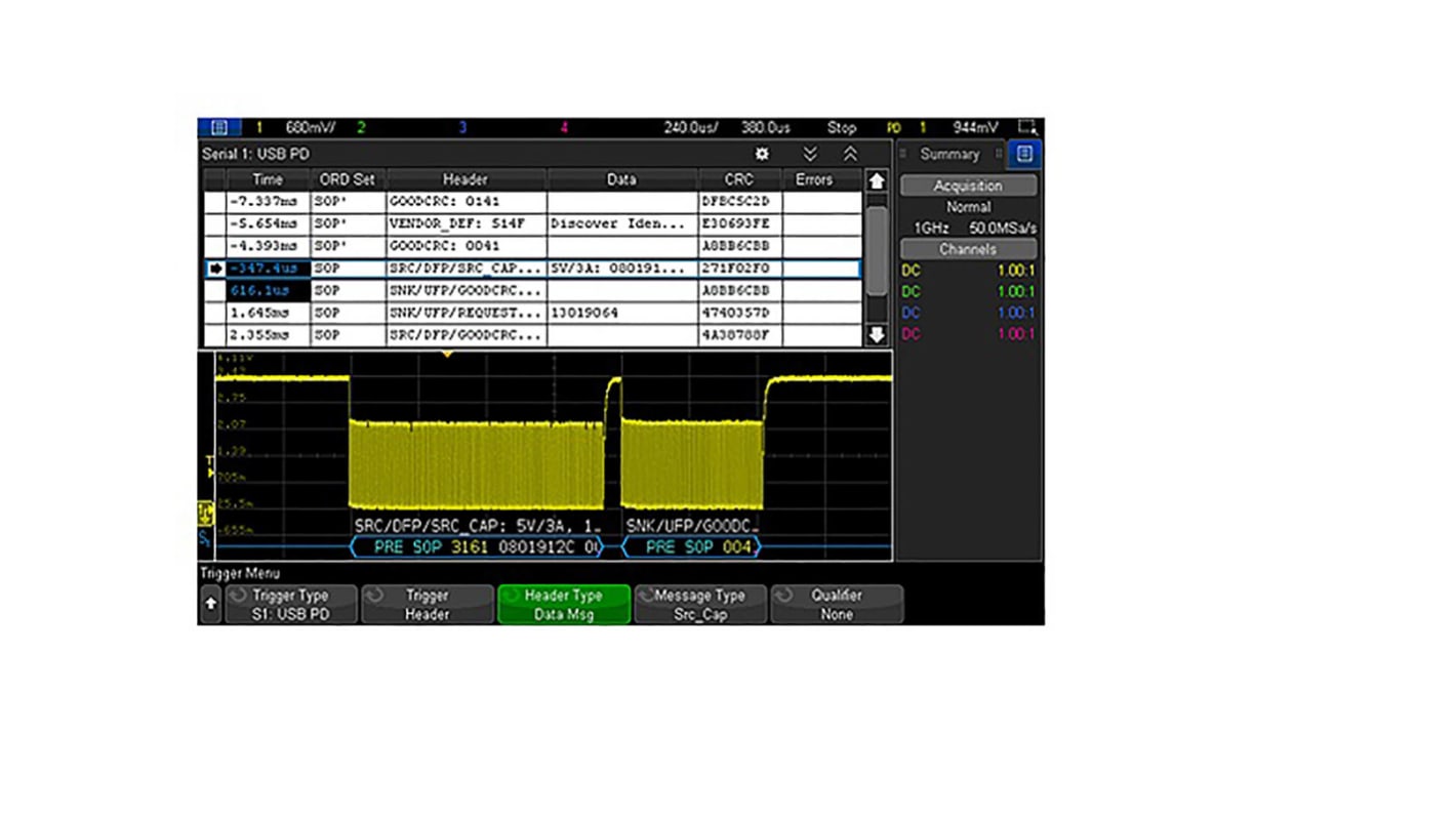 オシロスコープ用ソフトウェア Keysight Technologies シリアルトリガ／デコード P9240用 7.4