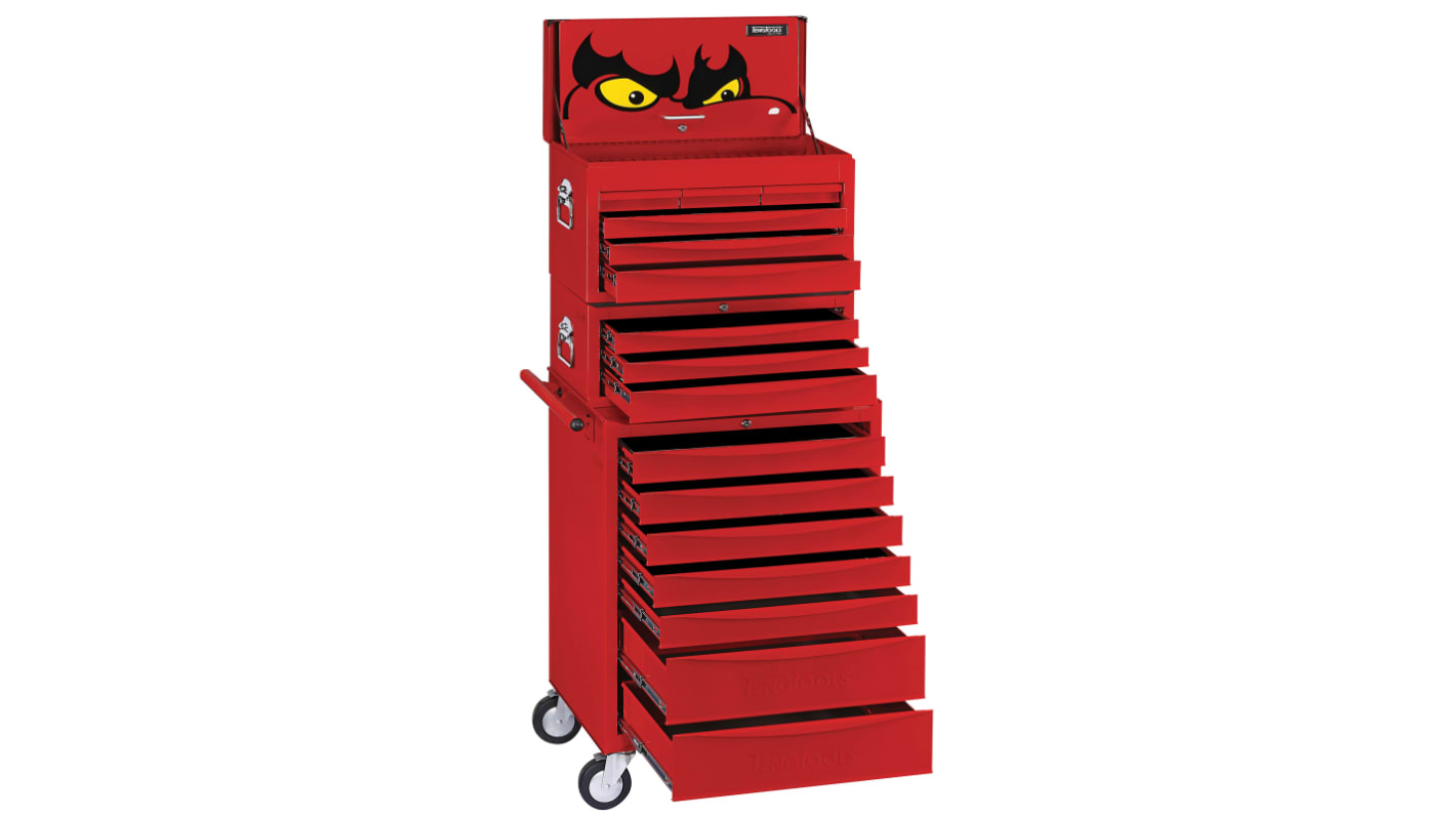 Teng Tools 8 Series 16 drawers  Metal Tool Box, 660 x 305 x 250mm