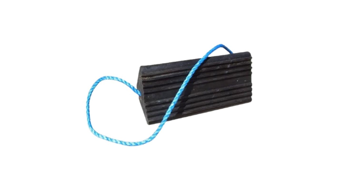 Cuña de rueda RS PRO de Caucho Negro , 333 mm x 155mm x 170 mm