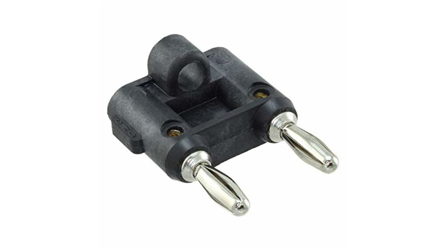 Conector banana, 15A, 5kV, Negro