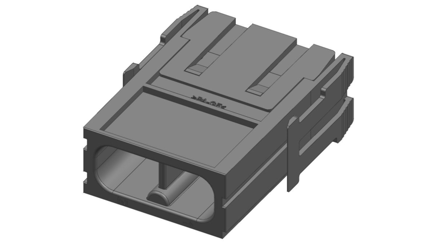 Amphenol Industrial Heavy Mate C146 Robustes Power Steckverbinder-Modul, 2-polig 40A Stecker, Stiftmodul für Anschlüsse