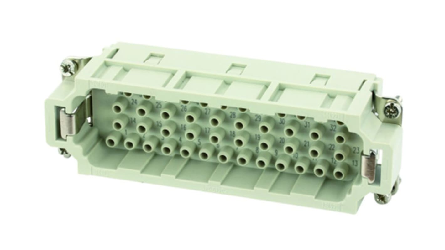 Amphenol Industrial Heavy Duty Power Connector Insert, 16A, Male, Heavy Mate C146 Series, 46 Contacts