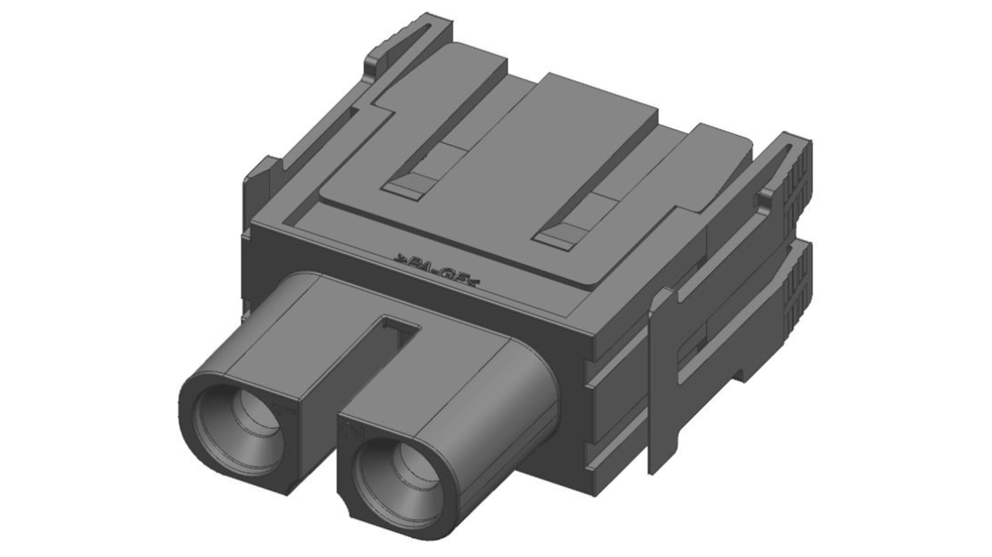 Amphenol Industrial Heavy Duty Power Connector Module, 40A, Female, Heavy Mate C146 Series, 2 Contacts