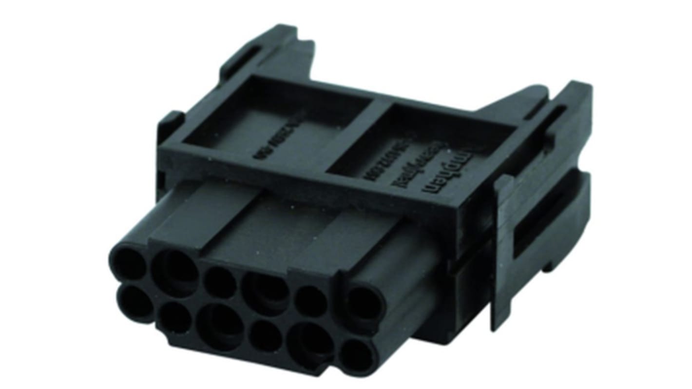 Aislante para conector industrial Amphenol Industrial Hembra, serie Heavy Mate C146, para usar con Conectores