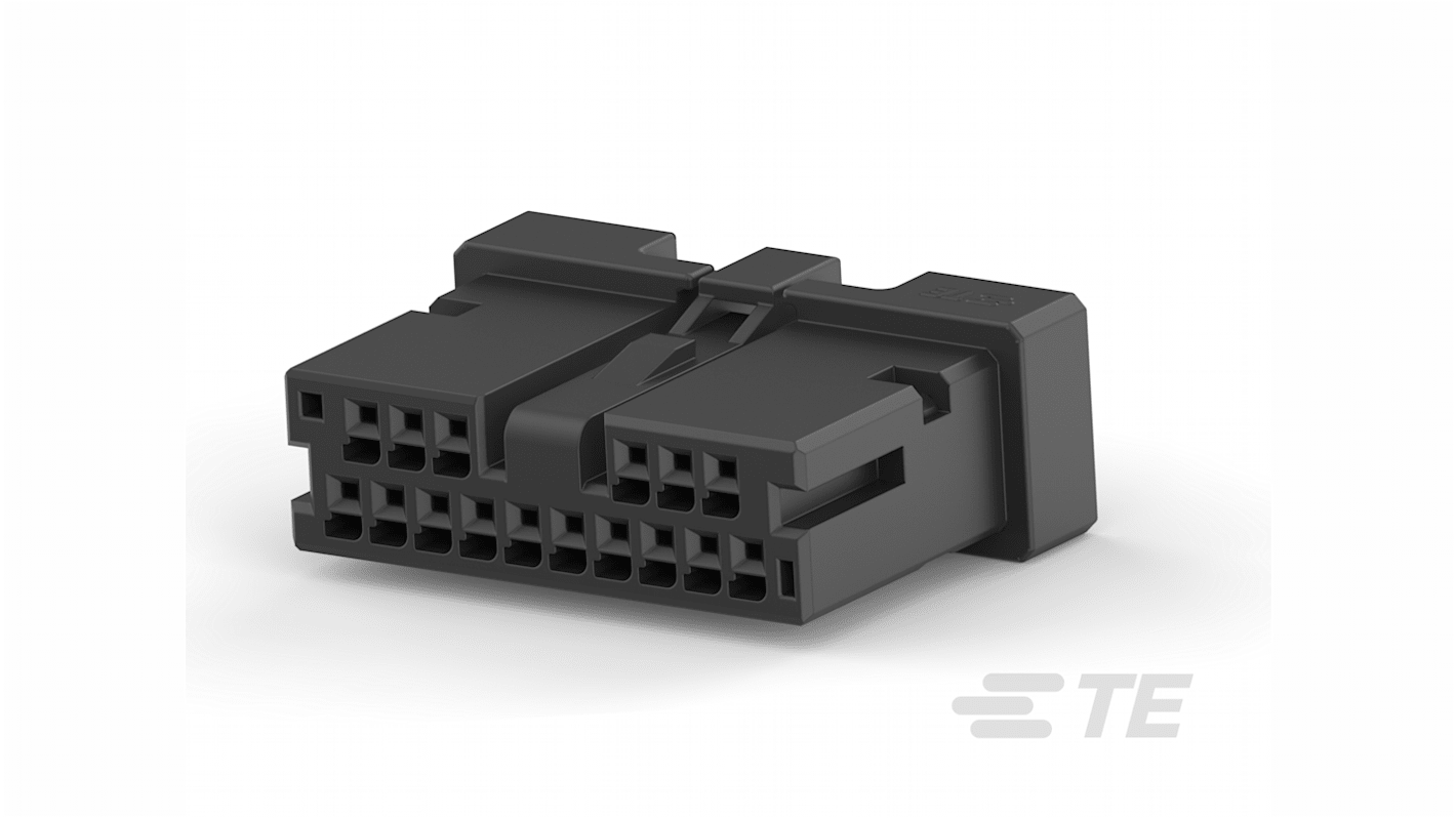 Carcasa de montaje en PCB TE Connectivity 1-2834461-6, Serie 1-2834461, paso: 1.8mm, 16 contactos, 2 filas, Horizontal,