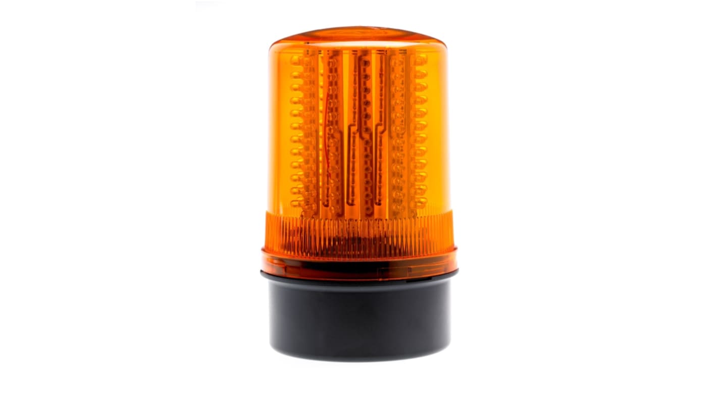 Moflash LED200, LED Blitz, Rundum, Dauer Signalleuchte Orange, 70 → 265 V ac, 90 → 370 V dc, Ø 115mm x