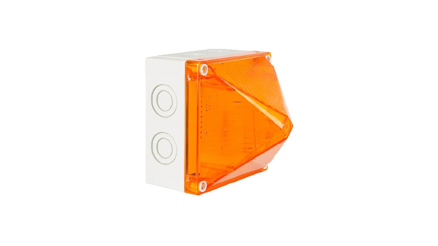 Moflash LED701 Series Amber Multiple Effect Beacon, 20 → 30 V, Surface Mount, LED Bulb