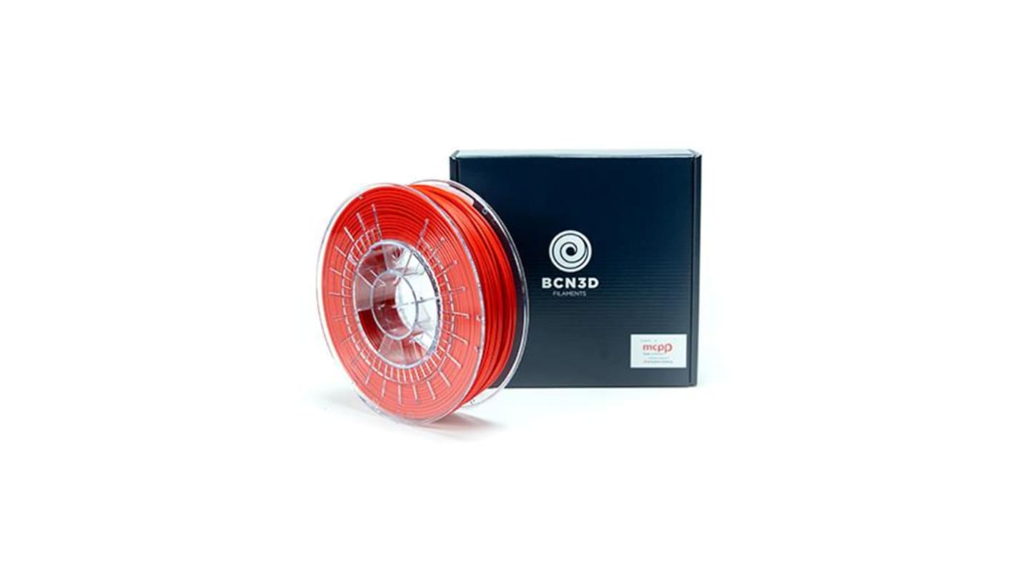 Filamento para impresora 3D FDM, PLA, 2.85mm, Rojo, 750g BCN3D