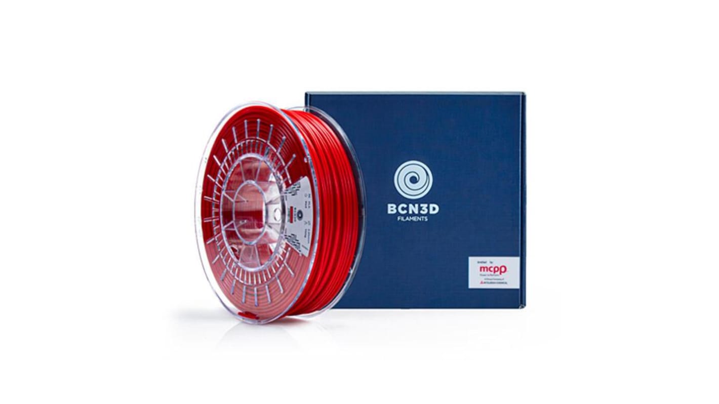 Filament pour imprimante 3D BCN3D, PLA, Ø 2.85mm, Rouge, 750g, FFF