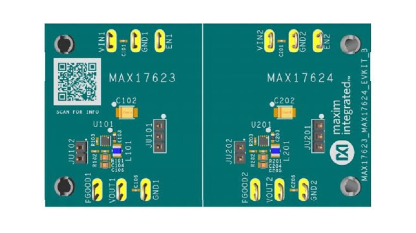 Maxim Integrated MAX17624 Evaluation Kits DC-DC Converter for MAX17624 for MAX17623/MAX17624