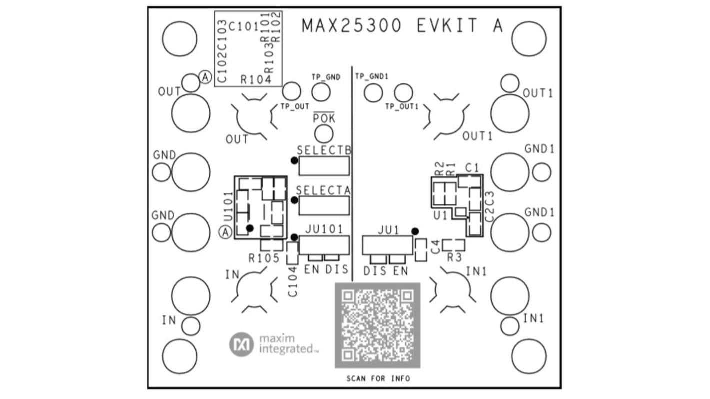 Maxim Integrated 評価キット リニアレギュレータ