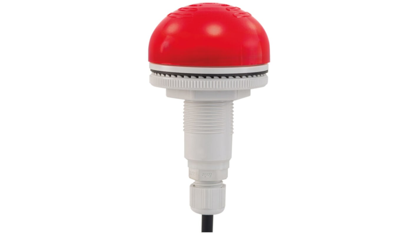 Combiné balise/sirène RS PRO, lentille Rouge à LED, 12 V c.a./c.c., 24 V c.a./c.c.