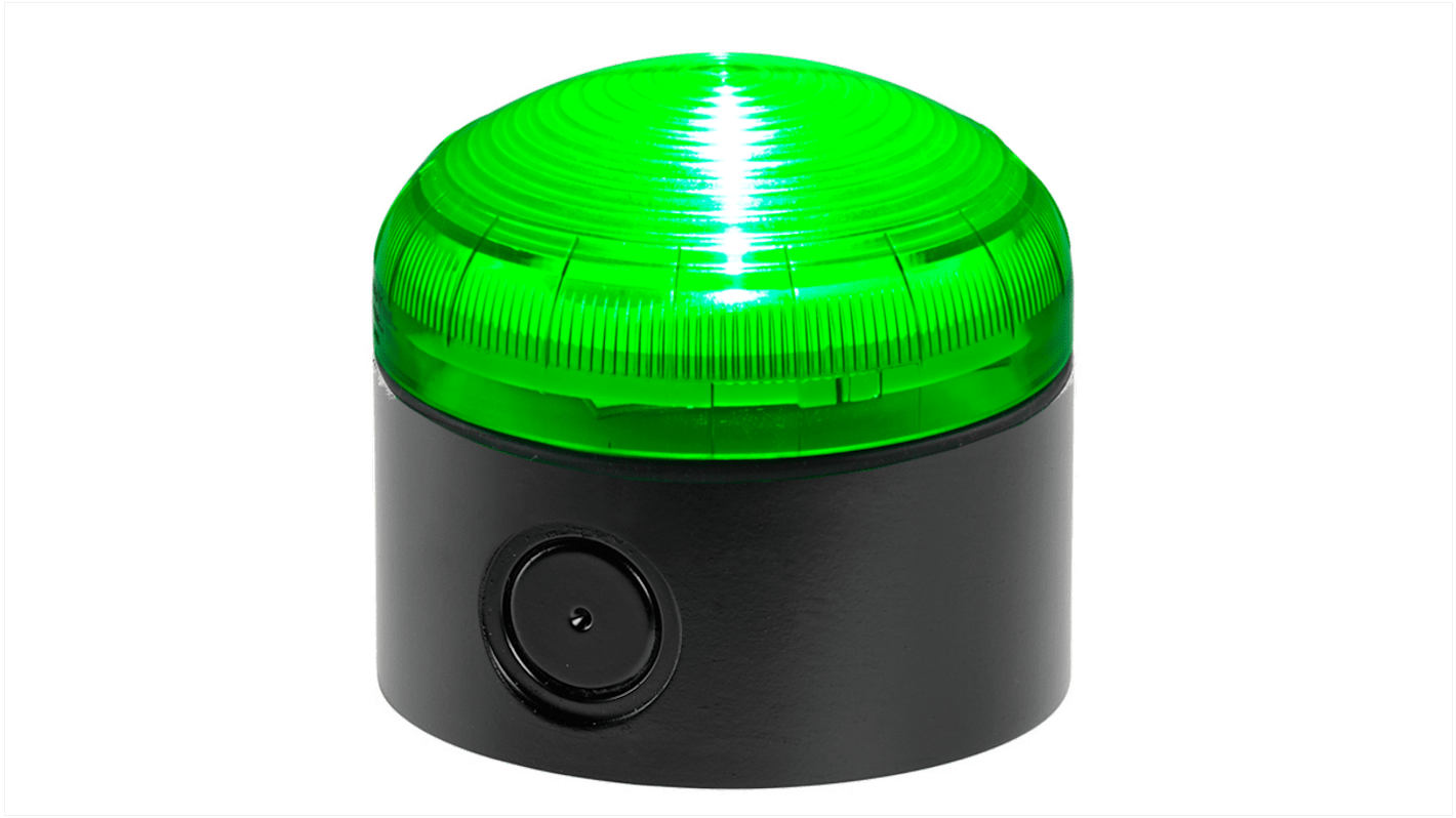 RS PRO, LED Dauer Signalleuchte Grün, 120 V ac, 240 V ac, Ø 92mm x 83mm