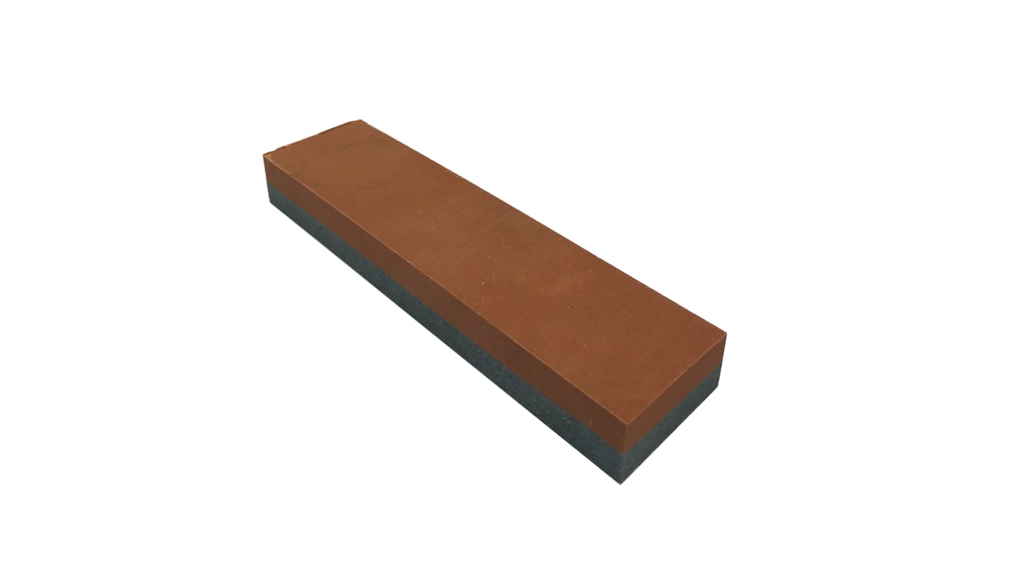 RS PRO Coarse/Fine Rectangular Sharpening Stone, 203.2mm x 50.8mm x 25.4mm