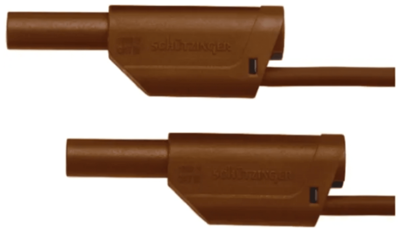 Schutzinger Test lead, 32A, 1kV, Brown, 1m Lead Length