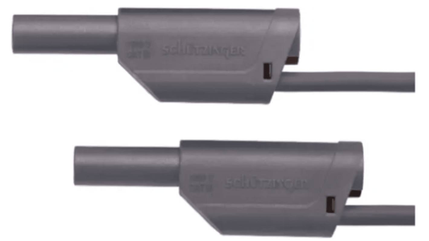 Cable de prueba Schutzinger de color Gris, Conector, 1kV, 32A, 1m