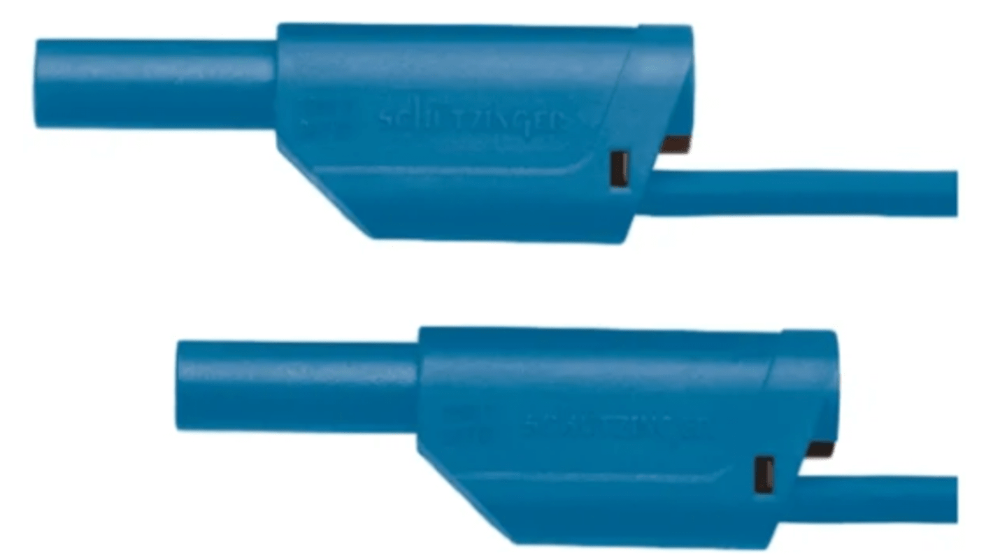 Cable de prueba Schutzinger de color Azul, Conector, 1kV, 32A, 1.5m