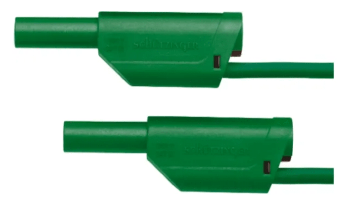 Cable de prueba Schutzinger de color Verde, Conector, 1kV, 32A, 1.5m