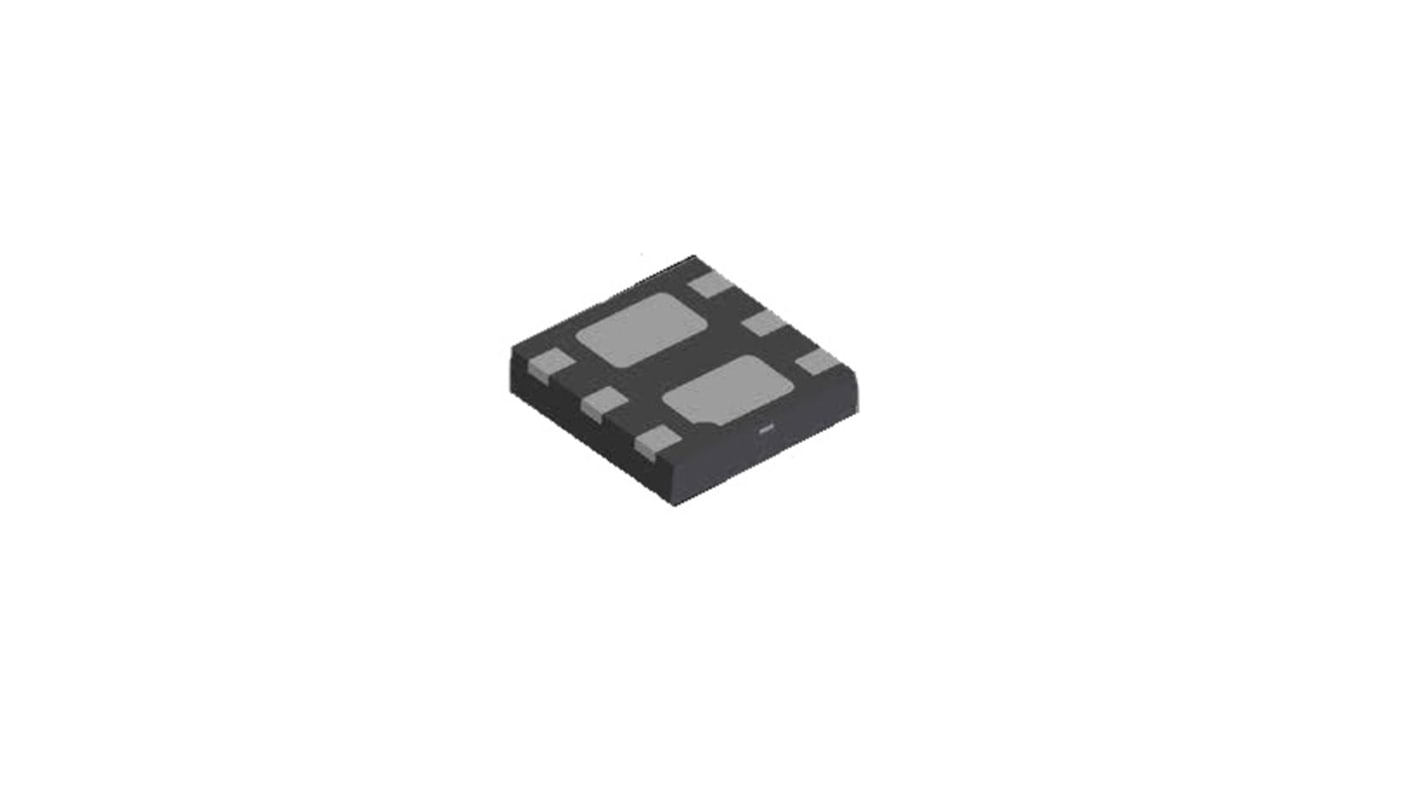 Plastic P-Channel MOSFET, 3.1 A, 20 V, 6-Pin U-DFN2020 Diodes Inc DMP2045UFDB-7