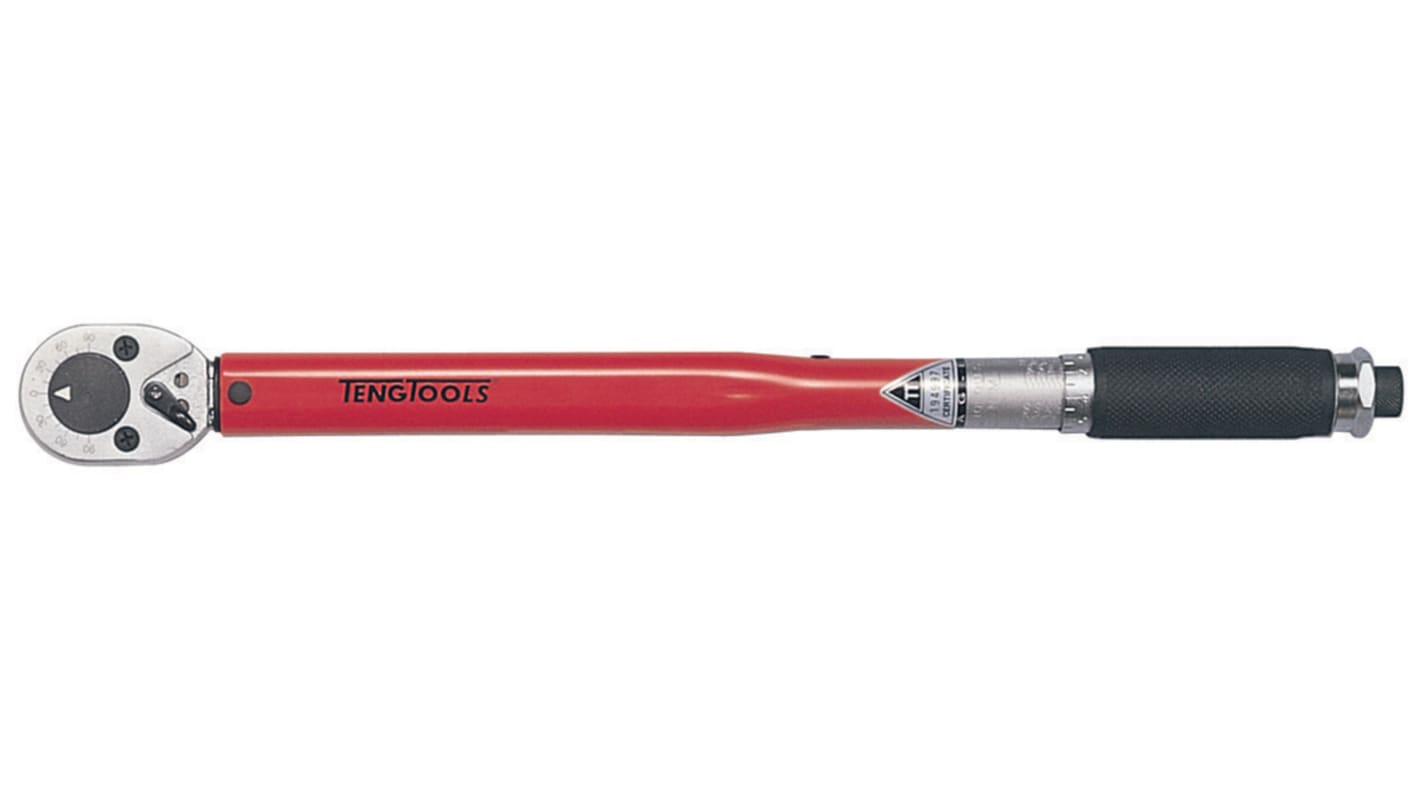 Chiave dinamometrica a scatto Teng Tools, attacco quadrato 3/8 poll., coppia da 5 → 25Nm