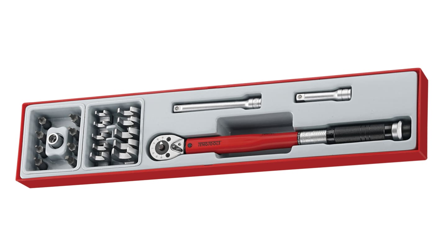 Teng Tools Click Torque Wrench Set, 20 → 110Nm, 3/8 in Drive, Square Drive