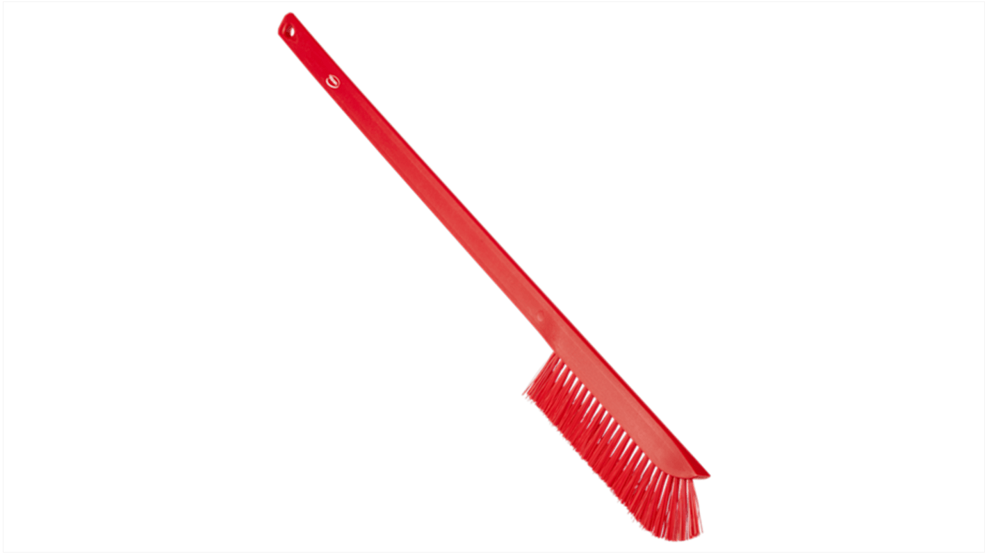 Vikan Medium Bristle Red Scrubbing Brush, 40mm bristle length
