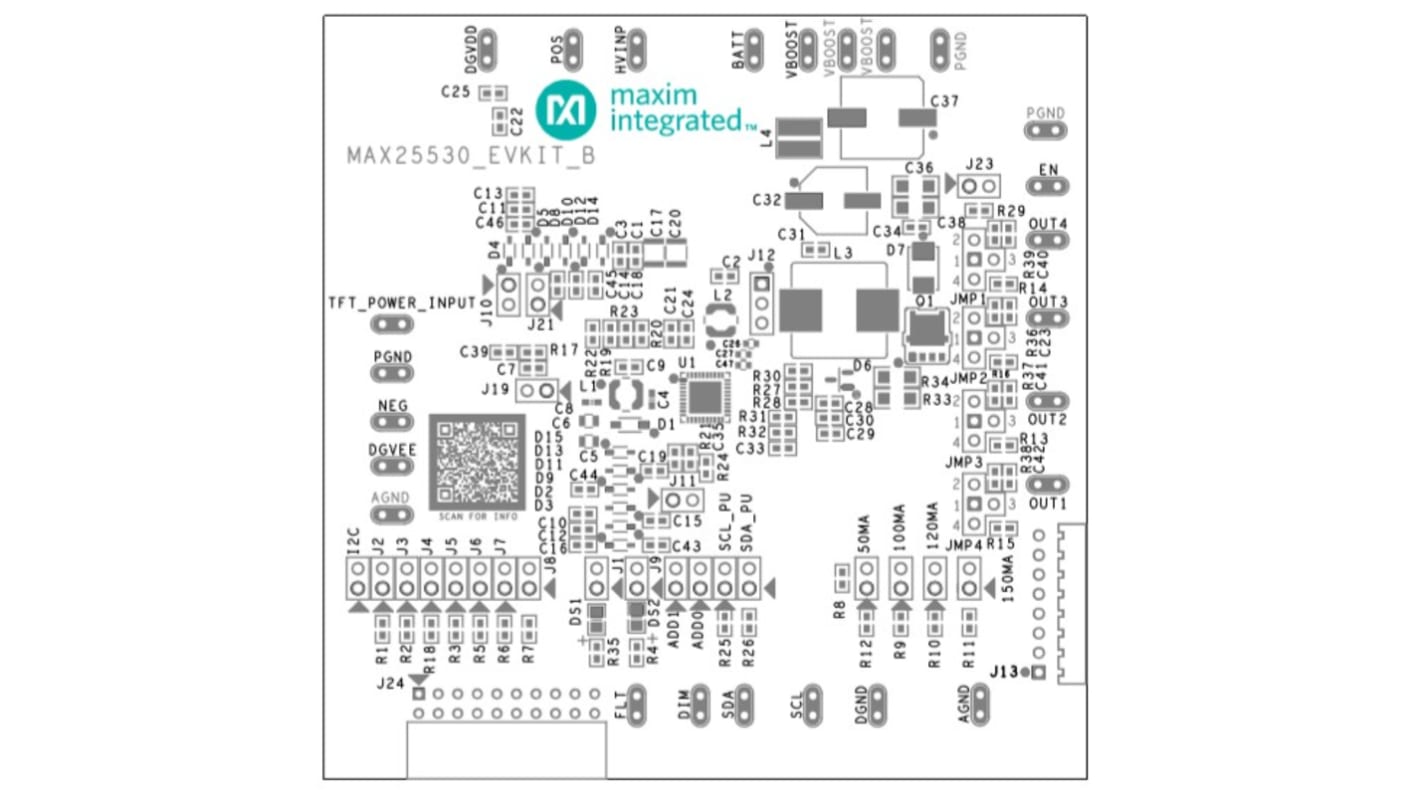 ADC Maxim Integrated per ALIMENTATORE c.c. 2a, alimentatore c.c. 4A, voltmetri digitali