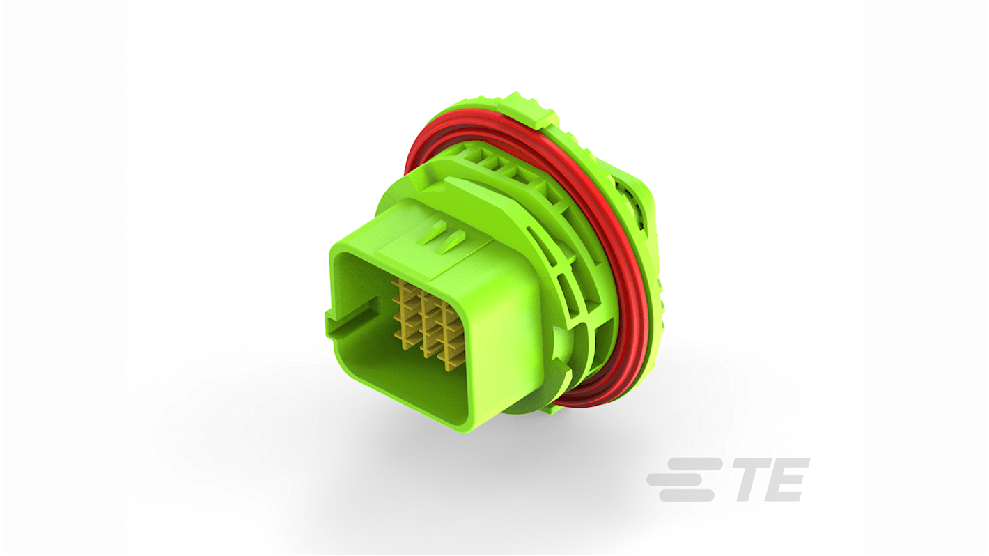 Connettore automotive TE Connectivity, Femmina, 13A, 20 vie, 4 file, Montaggio a pannello