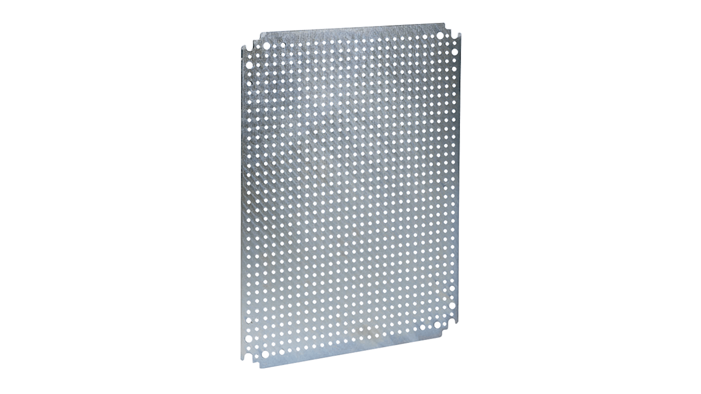 Schneider Electric NSYM Series Perforated Mounting Plate, 765mm H, 550mm W for Use with Spacial CRN, Spacial S3D,