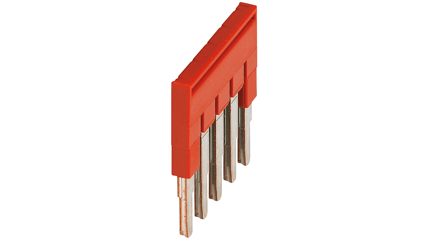 Schneider Electric TRA Series Plug-in Bridge for Use with TRR Spring Terminal, TRV Screw Terminal