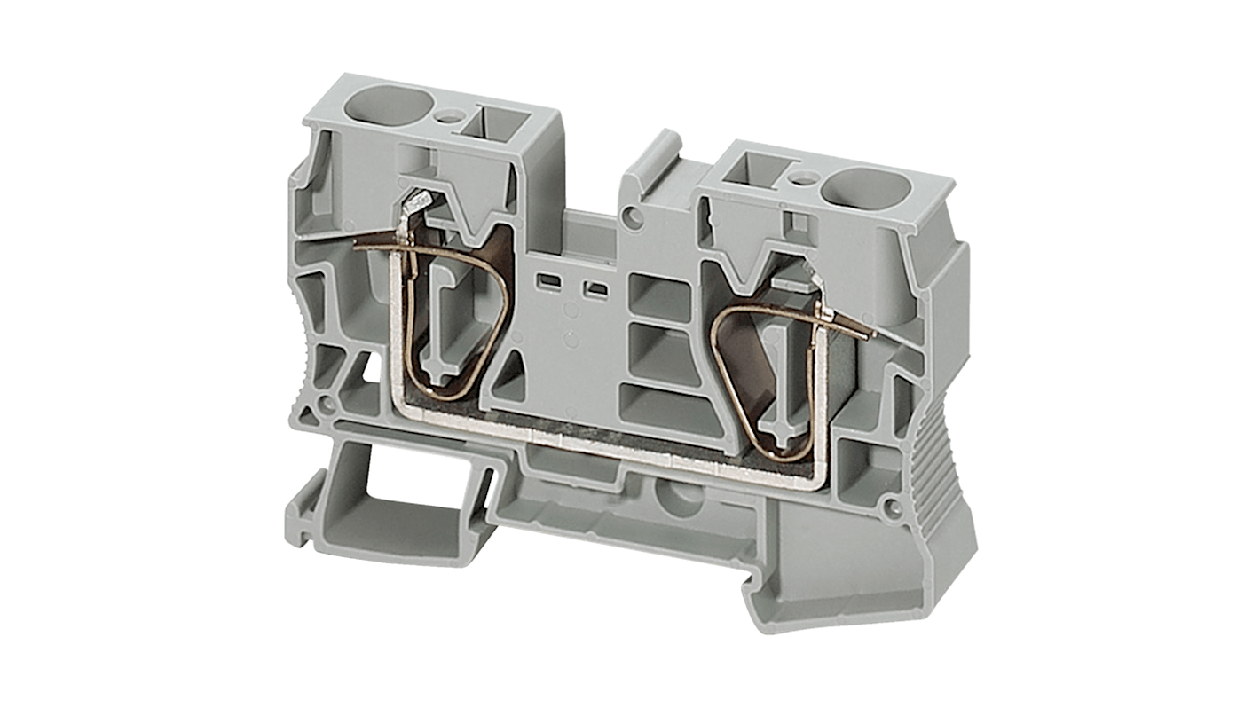 Schneider Electric TRR Series Grey Feed Through Terminal Block, 16mm², Spring Termination, ATEX