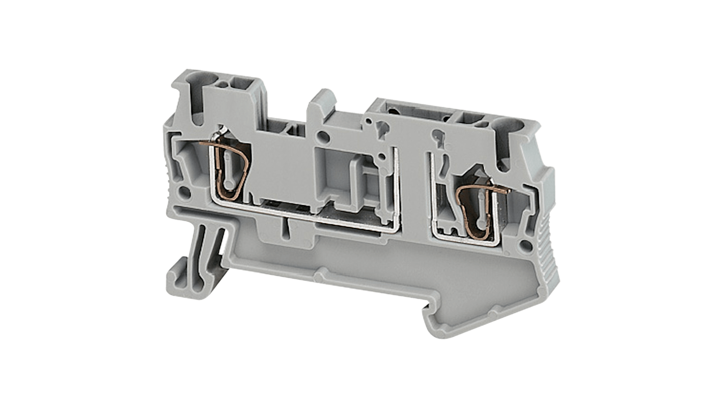 Schneider Electric TRR Series Grey Disconnect Terminal Block, 4mm², Spring Termination