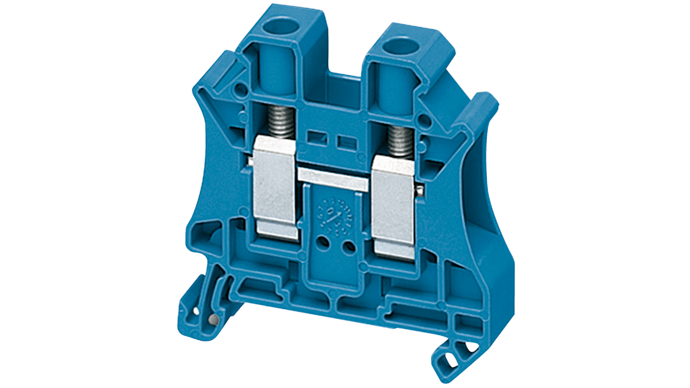 Schneider Electric TRV Series Blue Feed Through Terminal Block, 10mm², Screw Termination, ATEX