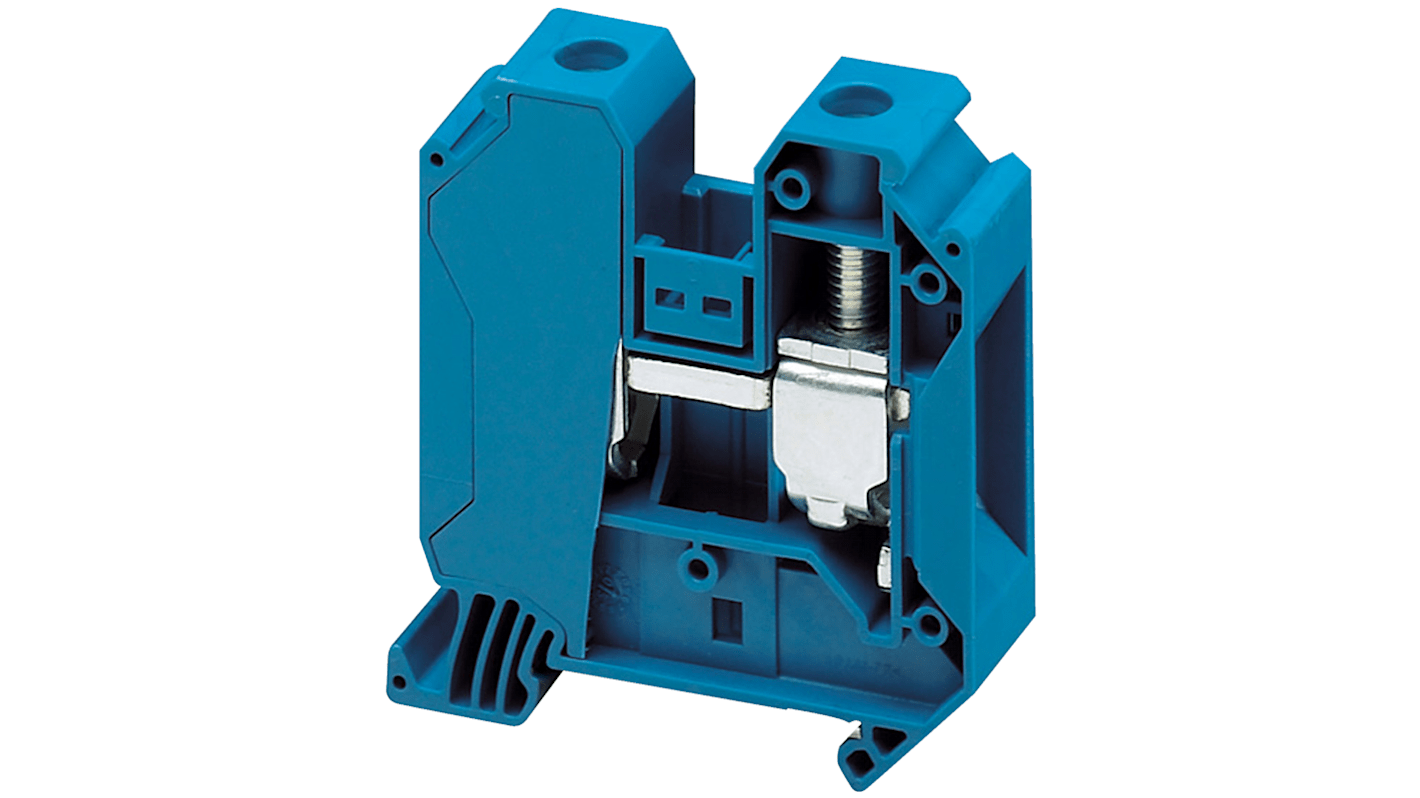 Schneider Electric TRV Series Blue Feed Through Terminal Block, 35mm², Screw Termination, ATEX