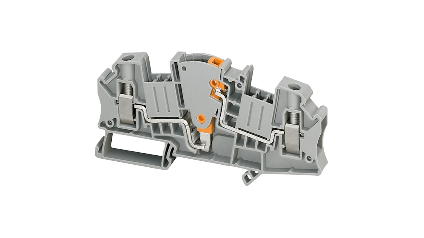 Schneider Electric TRV Series Grey Disconnect Terminal Block, 6mm², Screw Termination