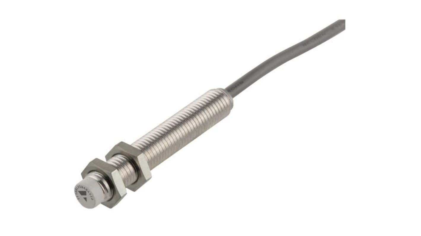 Carlo Gavazzi Inductive Barrel-Style Proximity Sensor, M8 x 1, 4 mm Detection, PNP Output, 30 V, IP67