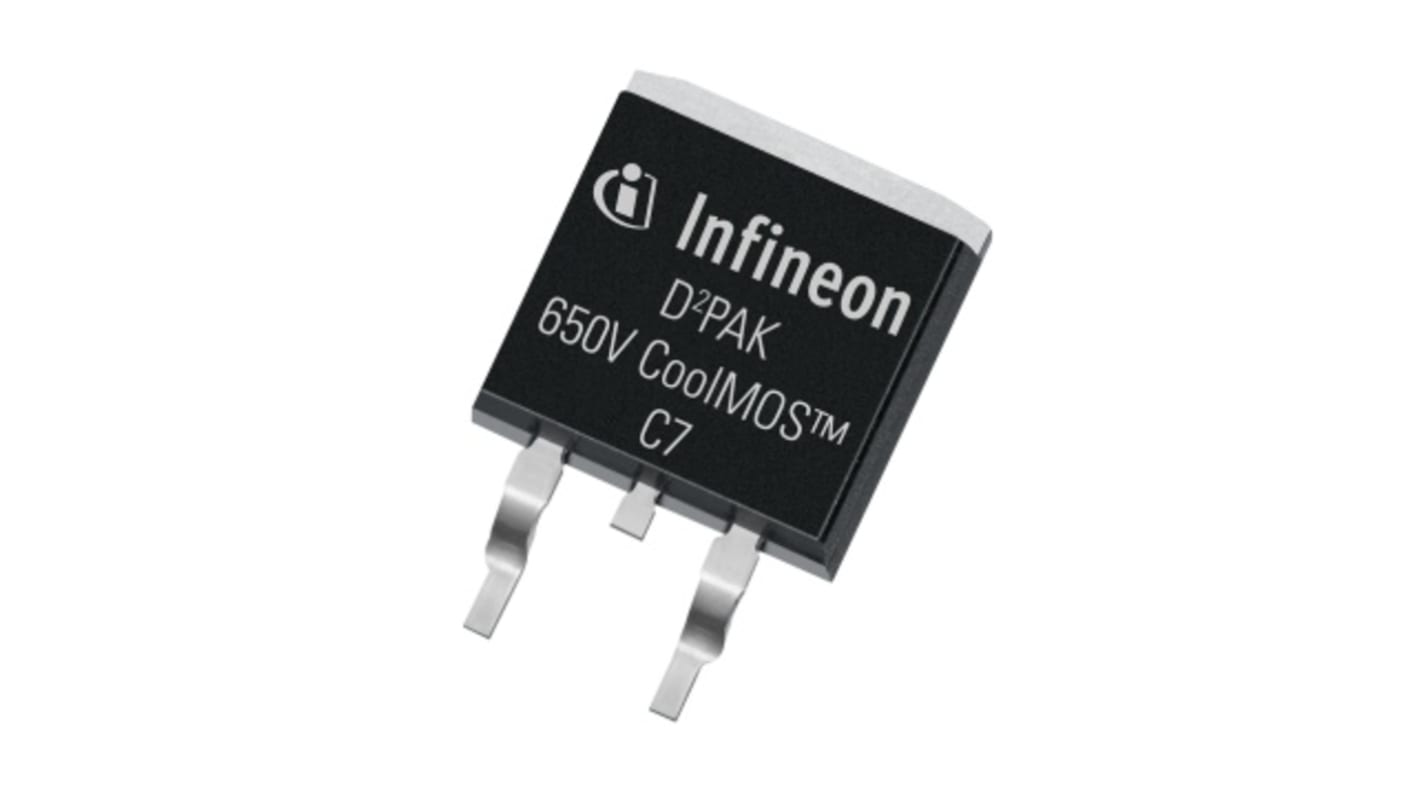 Silicon N-Channel MOSFET, 31.2 A, 650 V, 3-Pin TO 263 Infineon IPB65R190C7ATMA2