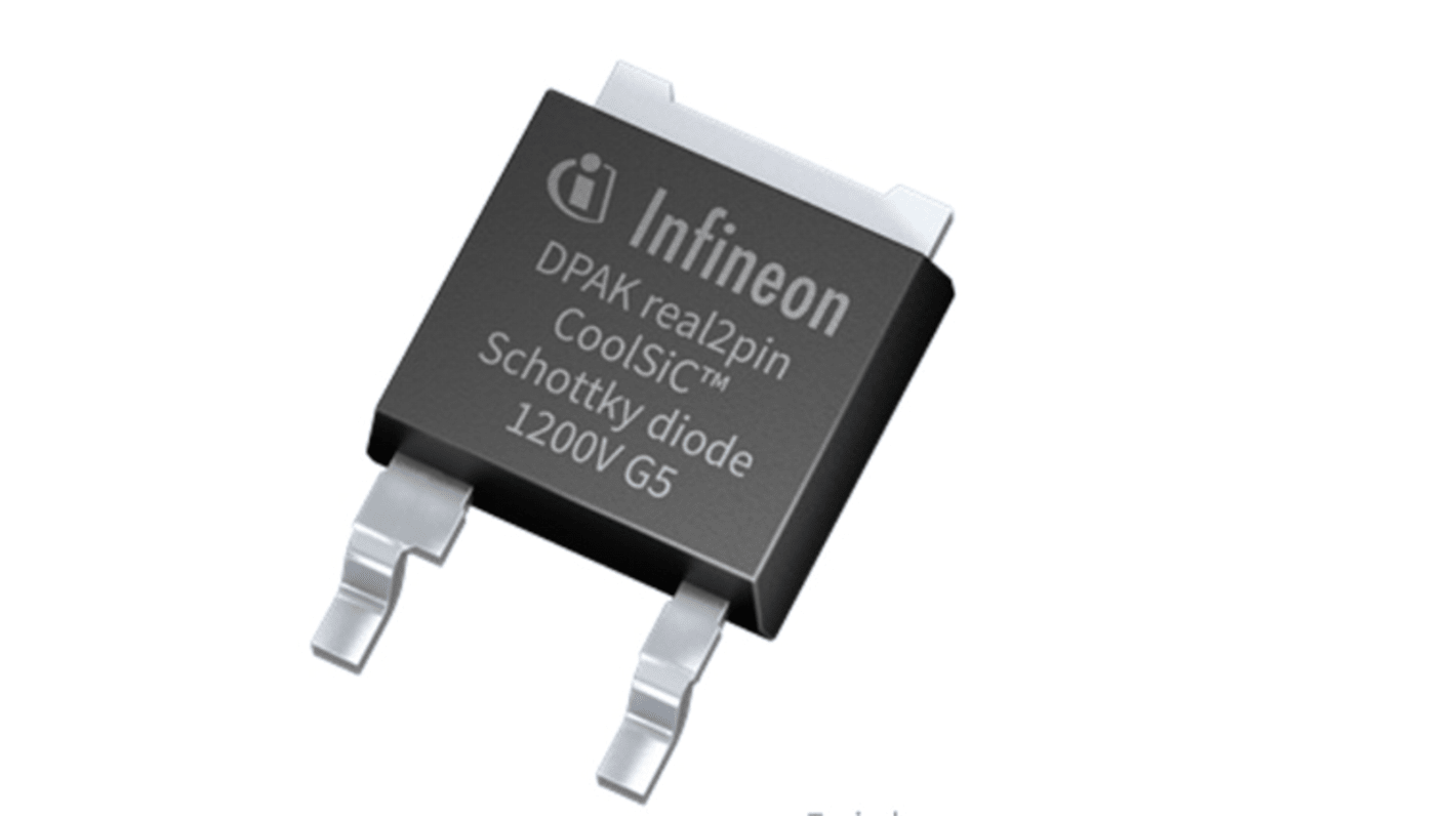 Diodo Infineon, SMD, 2A, 1200V, DPAK (TO-252-2), Diodo Schottky